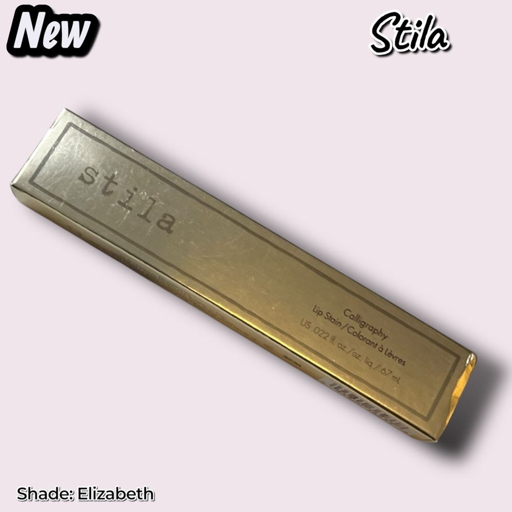 NEW Stila Calligraphy Lip Stain in “Elizabeth” – Long-Wear, Lightweight, Sheer T